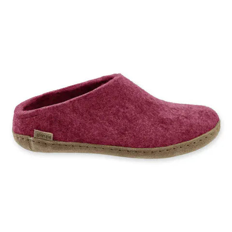 Glerups Slippers - Open Heel Glerups Open Heel Slippers- Cranberry