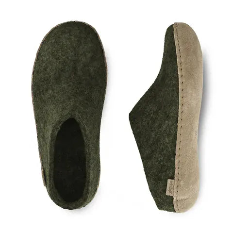 Glerups Slippers - Open Heel Glerups Open Heel Slippers- Forest
