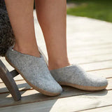 Glerups Slippers - Open Heel Glerups Open Heel Slippers- Grey