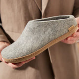 Glerups Slippers - Open Heel Glerups Open Heel Slippers- Grey