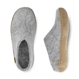Glerups Slippers - Open Heel Glerups Open Heel Slippers- Grey