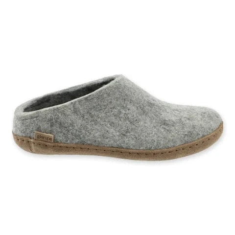 Glerups Slippers - Open Heel Glerups Open Heel Slippers- Grey