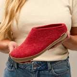 Glerups Slippers - Open Heel Glerups Open Heel Slippers- Red