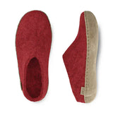 Glerups Slippers - Open Heel Glerups Open Heel Slippers- Red