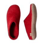 Glerups Slippers - Open Heel Glerups Open Heel Slippers - Red