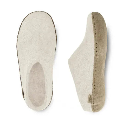 Glerups Slippers - Open Heel Glerups Open Heel Slippers- White