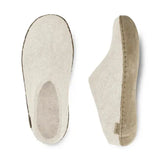 Glerups Slippers - Open Heel Glerups Open Heel Slippers- White