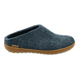 Glerups Slippers - Open Heel Glerups Rubber Sole Open Heel Slippers- Denim