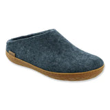 Glerups Slippers - Open Heel Glerups Rubber Sole Open Heel Slippers- Denim