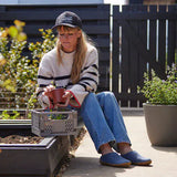 Glerups Slippers - Open Heel Glerups Rubber Sole Open Heel Slippers- Denim