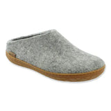 Glerups Slippers - Open Heel Glerups Rubber Sole Open Heel Slippers- Grey