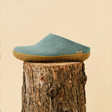 Glerups Slippers - Open Heel Glerups Rubber Sole Open Heel Slippers- North Sea