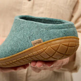 Glerups Slippers - Open Heel Glerups Rubber Sole Open Heel Slippers- North Sea