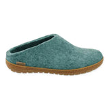 Glerups Slippers - Open Heel Glerups Rubber Sole Open Heel Slippers- North Sea