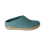 Glerups Slippers - Open Heel Glerups Unisex Open Heel Slippers (Leather Sole) - North Sea