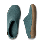Glerups Slippers - Open Heel Glerups Unisex Open Heel Slippers (Leather Sole) - North Sea