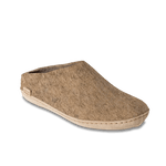 Glerups Slippers - Open Heel Glerups Unisex Open Heel Slippers (Leather Sole) - Sand