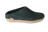 Glerups Slippers - Open Heel Medium / Green / 35 EU Glerups Open Heel Slippers - Forest