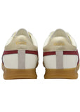 Gola Lifestyle Sneakers Gola Women's Torpedo Leather Lifestyle Sneakers- Off White/ Deep Red/ Gold