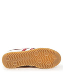 Gola Lifestyle Sneakers Gola Women's Torpedo Leather Lifestyle Sneakers- Off White/ Deep Red/ Gold