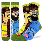 Good Luck Sock Socks Apollo Mission Patches / US 8-13 Good Luck Sock Mens Socks - Cheech & Chong Portraits