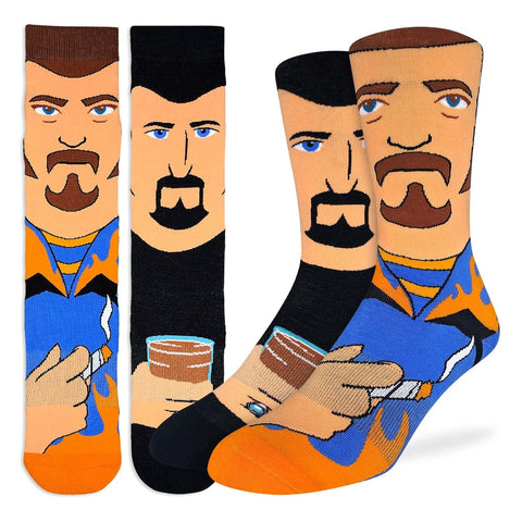 Good Luck Sock Socks Apollo Mission Patches / US 8-13 Good Luck Sock Mens Socks - Trailer Park Boys