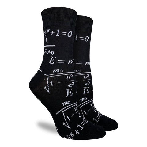 Good Luck Sock Socks Black / US L5-L9 Good Luck Sock  Womens Sock - Math Equations