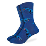 Good Luck Sock Socks Blue / US 7-12 Good Luck Sock Mens Socks - Tyrannosaurus Rex