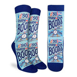 Good Luck Sock Socks Blue / US L5-L9 Good Luck Sock Active Fit Womens Sock - So many Books So Little Time