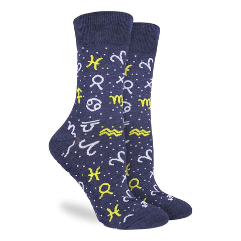 Good Luck Sock Socks Blue / US L5-L9 Good Luck Sock  Womens Sock -Zodiac Signs