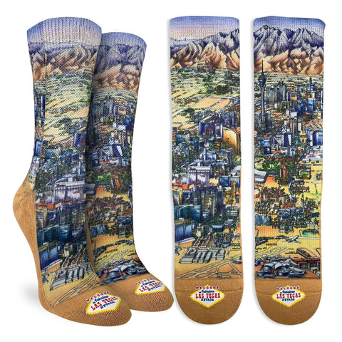 Good Luck Sock Socks Good Luck Sock Men's Active Fit Socks- Las Vegas