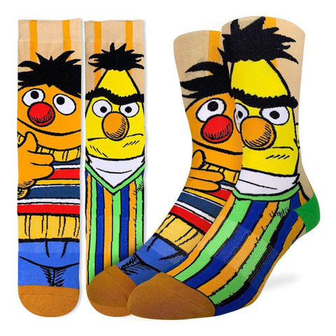 Good Luck Sock Socks Yellow / US 8-13 Good Luck Sock Mens Socks - Bert and Ernie