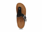 Haflinger sandal Haflinger Womens Cora Leather & Cork Sandal - Black