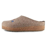 Haflinger Slippers - Open Heel Haflinger Unisex Grizzly Wanderlust Slippers- Hiking Earth