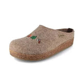 Haflinger Slippers - Open Heel Haflinger Unisex Grizzly Wanderlust Slippers- Hiking Earth