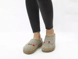 Haflinger Slippers - Open Heel Haflinger Unisex Grizzly Wanderlust Slippers- Hiking Earth