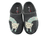 Haflinger Slippers - Open Heel Haflinger Women's Flair Choupette Slippers- Grey