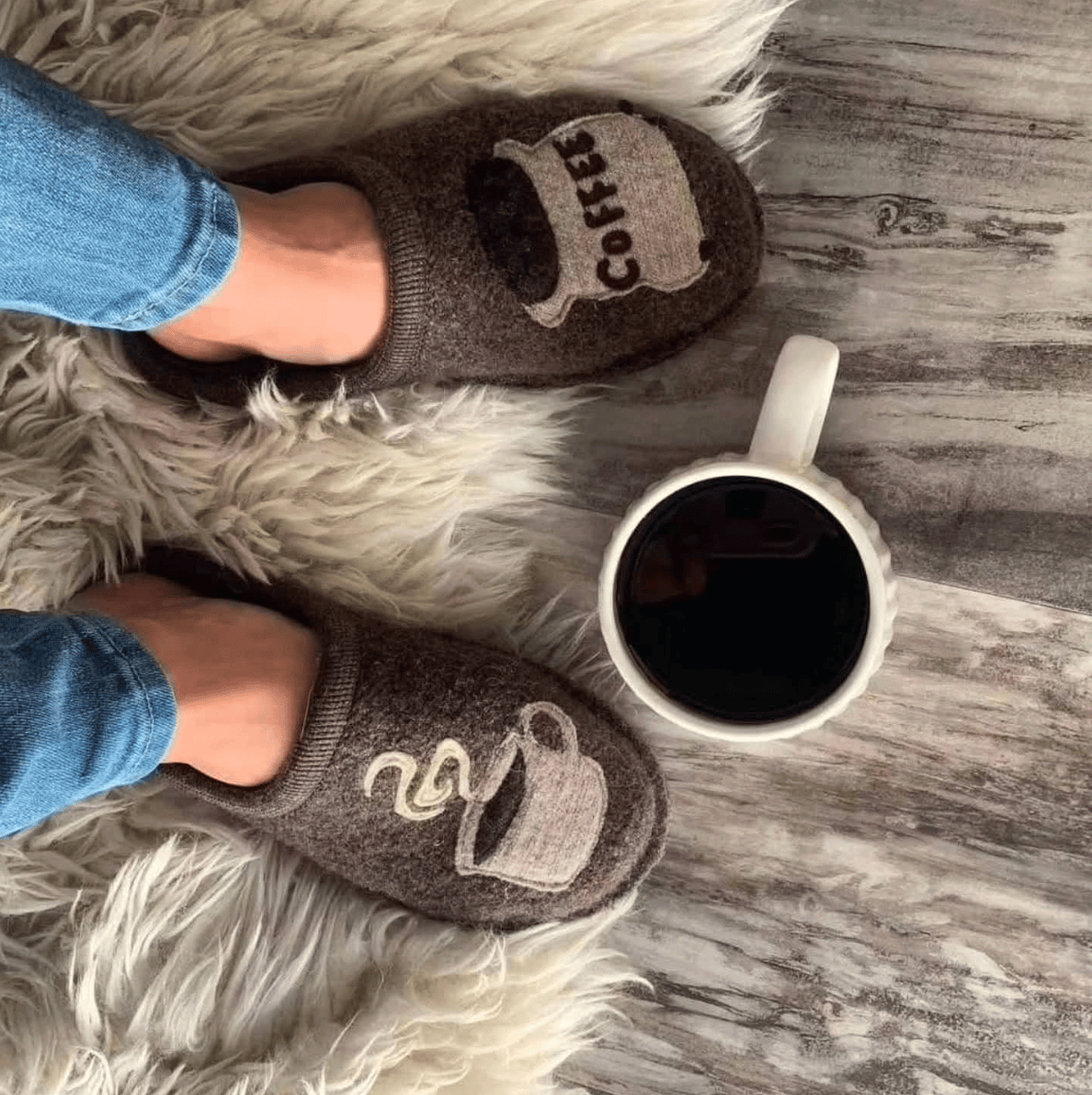 Haflinger Slippers - Open Heel Haflinger Women's Flair Coffee Slippers- Earth