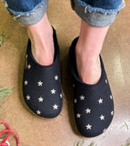 Haflinger Slippers - Open Heel Haflinger Women's Stelline Slippers- Navy