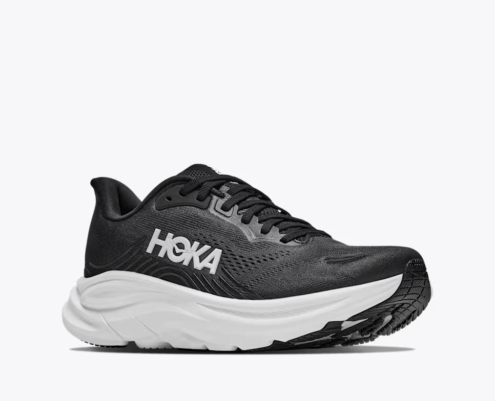 Hoka Athletic Sneakers D (Medium) / Black/ White / 8 US Hoka Men's Clifton 11 Running Shoes- Black/ White