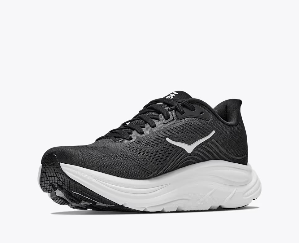 Hoka Athletic Sneakers Hoka Men's Clifton 11 Running Shoes- Black/ White