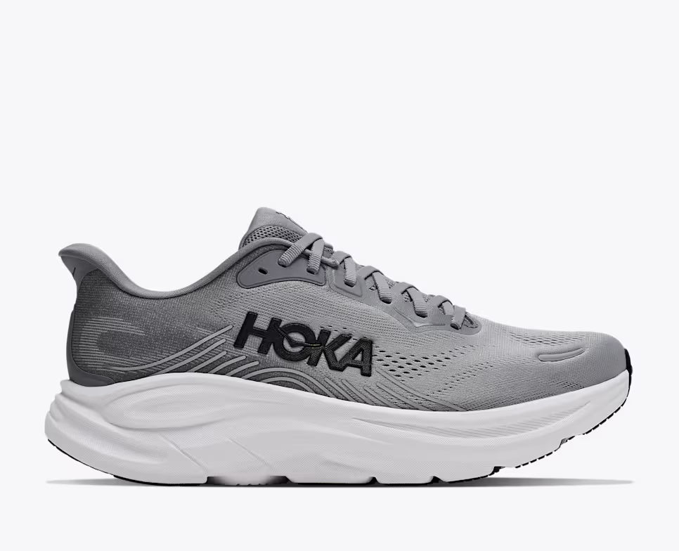 Hoka Athletic Sneakers Hoka Men's Clifton 11 Running Shoes- Galactic Grey/ Stellar Grey