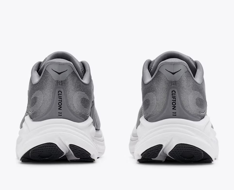 Hoka Athletic Sneakers Hoka Men's Clifton 11 Running Shoes- Galactic Grey/ Stellar Grey