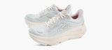 Hoka Athletic Sneakers Hoka Women's Bondi 9 GLM Running Shoes- Alabaster/ Mineral Blue
