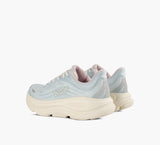Hoka Athletic Sneakers Hoka Women's Bondi 9 GLM Running Shoes- Alabaster/ Mineral Blue