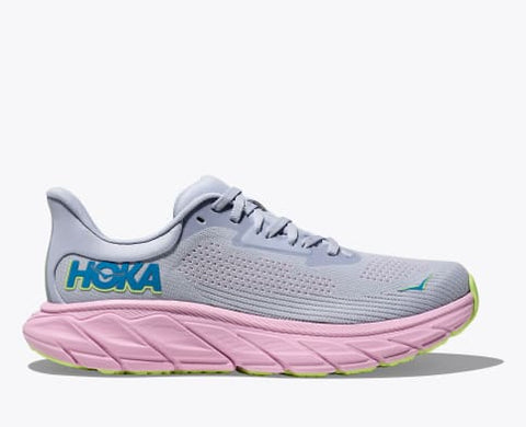 Hoka One One B / 5 / Gull / Pink Twilight Hoka Womens Arahi 7 Running Shoes - Gull / Pink Twilight