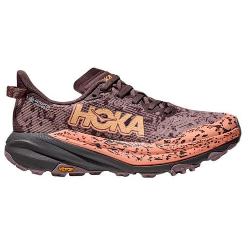 Hoka One One Hiking & Trail Shoes Black / 5 / B (Medium) Hoka Womens Speedgoat 6 GTX - Smoky Quartz/Quartzite