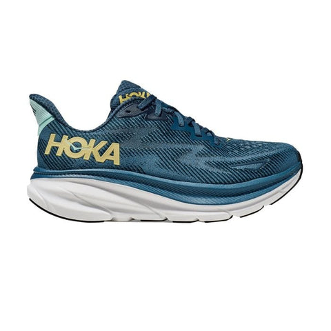 Hoka One One Running Shoes Midnight / 7 / D (Medium) Hoka Mens Clifton 9 Running Shoes (Medium) - Midnight Ocean Blue Steel