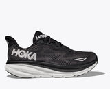 Hoka One One Shoe Copy of Hoka One One Womens Clifton 9 Running Shoes - Black/ White