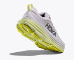 Hoka One One Shoe Hoka One One Womens Bondi 8 Running Shoes - Nimbus Cloud / Luminary Green